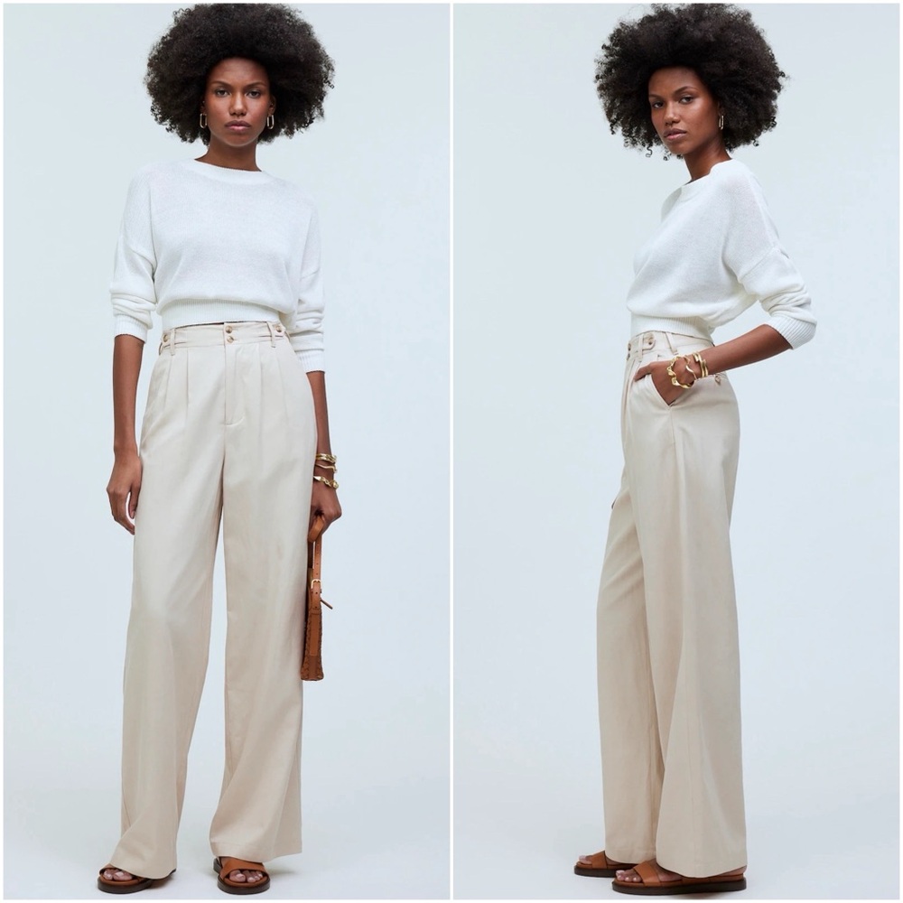 Madewell The Harlow Wide-Leg Pant in Harvest Moon Size 6